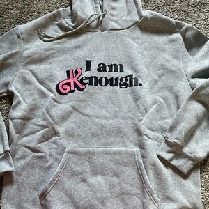 Gray 'I am Kenough' Hoodie
